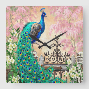 Horloge murale Peacock vintage