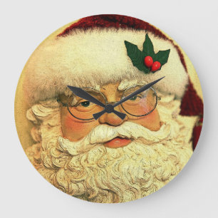 horloge murale père Noël