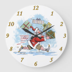 horloge murale père Noël non préparée