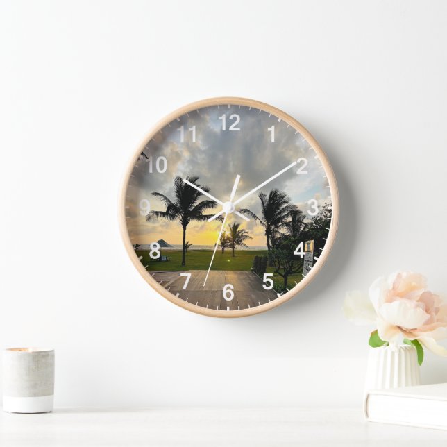 Horloge murale personnalisée (Ajouter votre propre (Maison)