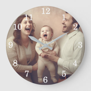 Horloge murale personnalisée (Ajouter votre propre