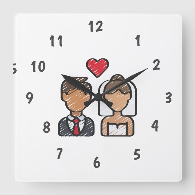 Horloge murale personnalisée (Ajouter votre propre (Recto)