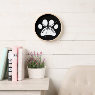 Horloge murale personnalisée avec empreinte de pat