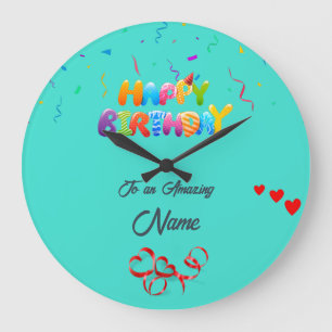 Horloge murale personnalisée - cadeau d'anniversai