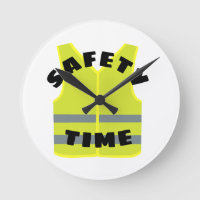 Horloge murale personnalisée du gilet de sécurité 