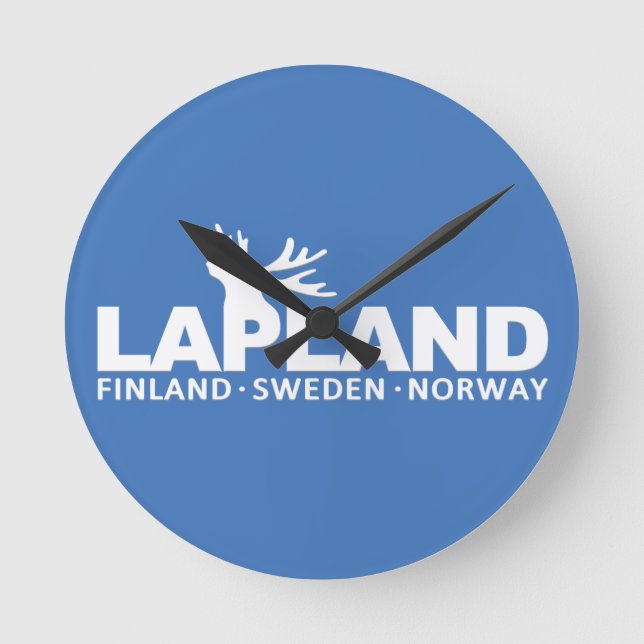horloge murale personnalisée LAPLAND (Recto)