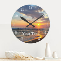 Horloge murale personnalisée photo et texte person