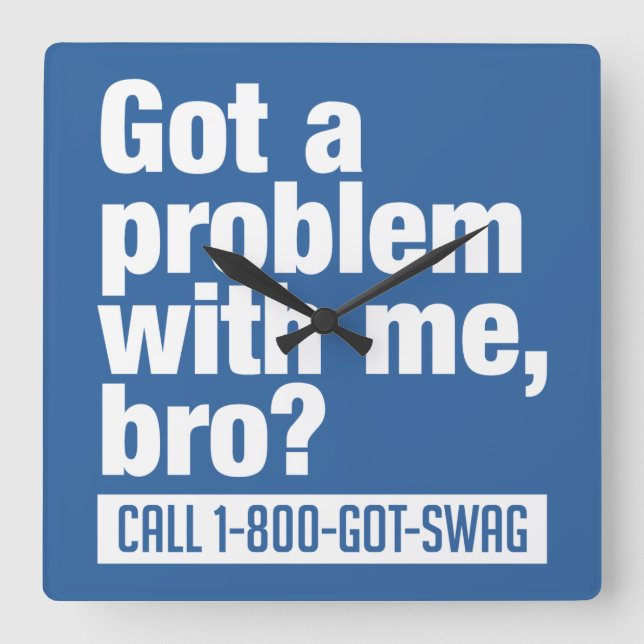 horloge murale personnalisée SWAG (Recto)