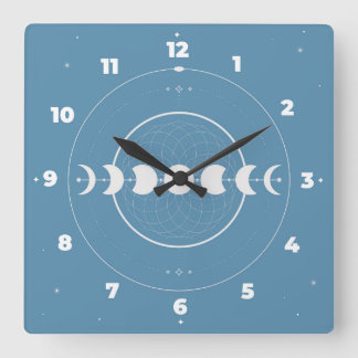 Horloge Murale Phase Lunaire
