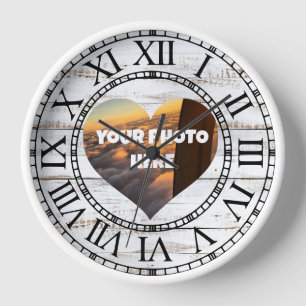 Horloge murale photo personnalisable