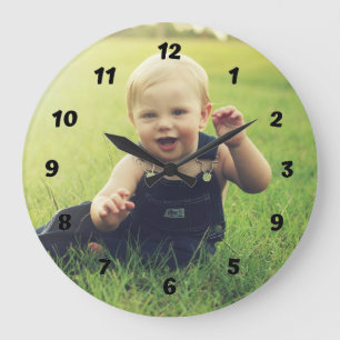 Horloge murale photo personnalisée