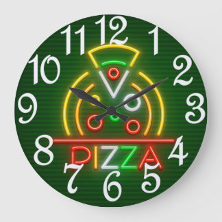 Horloge murale pizza