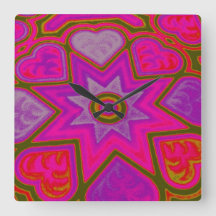 Horloge murale 'Plein d'amour'