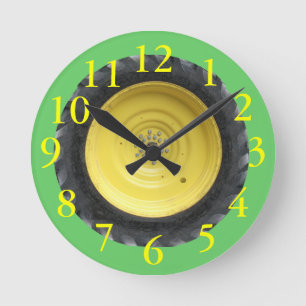 Horloge murale pneu de tracteur