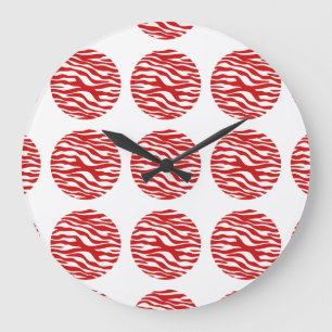 Horloge murale Pois d'impression Zebra