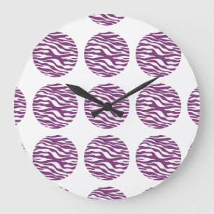 Horloge murale Pois d'impression Zebra