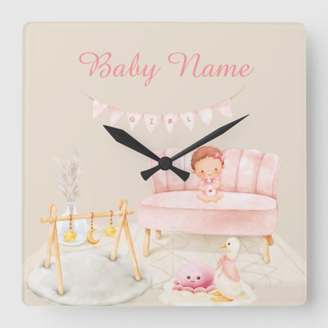 Horloge murale pour bébé (Recto)