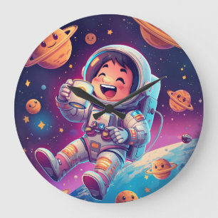 Horloge murale pour enfants Astronaute – L'aventur