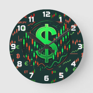 Horloge murale pour trader acharné