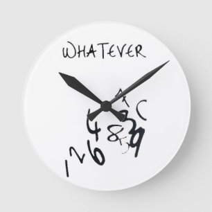 Horloge murale - quoi que
