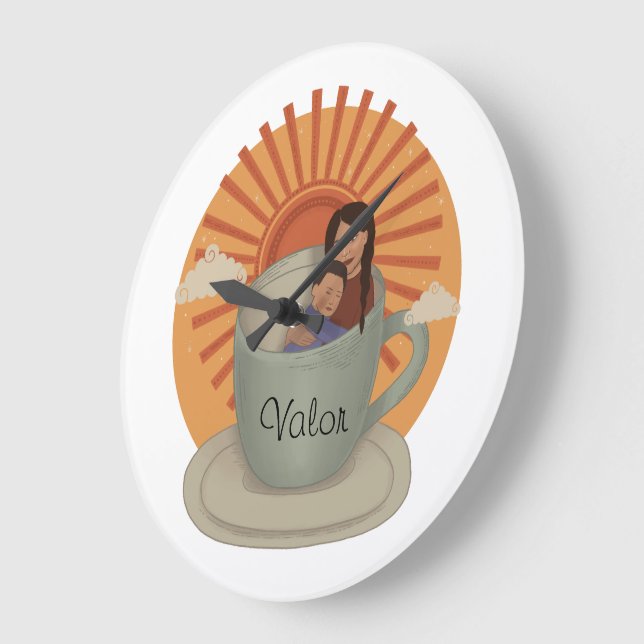 Horloge murale - Racines d'un rêve : Valor (Angle)