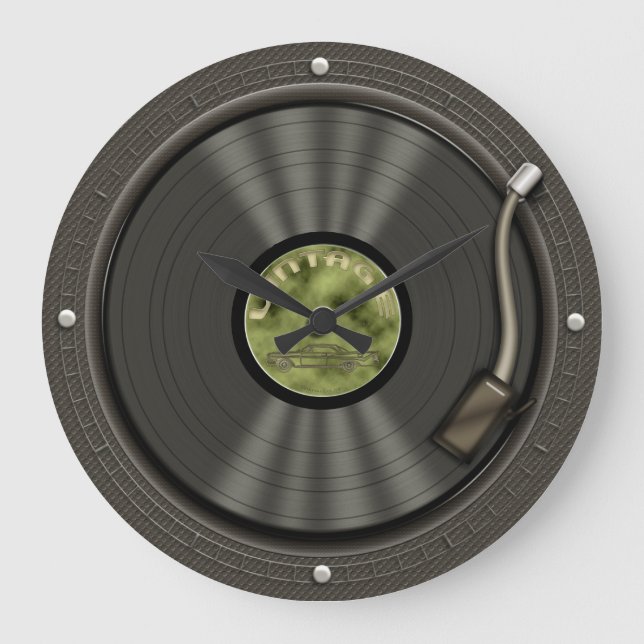 Horloge murale Retro Vinyle (Recto)