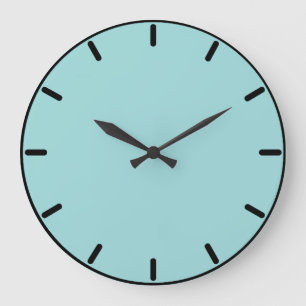 Horloge murale ronde bleue des oeufs de Robin