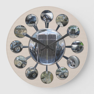 Horloge murale ronde Cabriolet Hupmobile 1934
