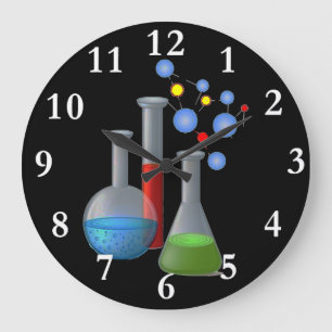 Horloge murale ronde de la Science de chimie