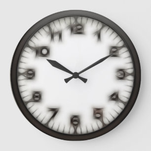 Horloge murale ronde d'étrangeté gothique