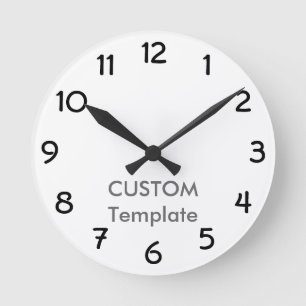 Horloge murale ronde personnalisée de 8 po GARGOYL