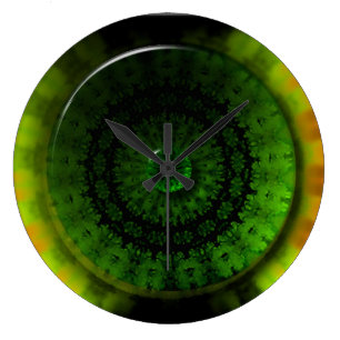 Horloge murale ronde rougeoyante de luminosité