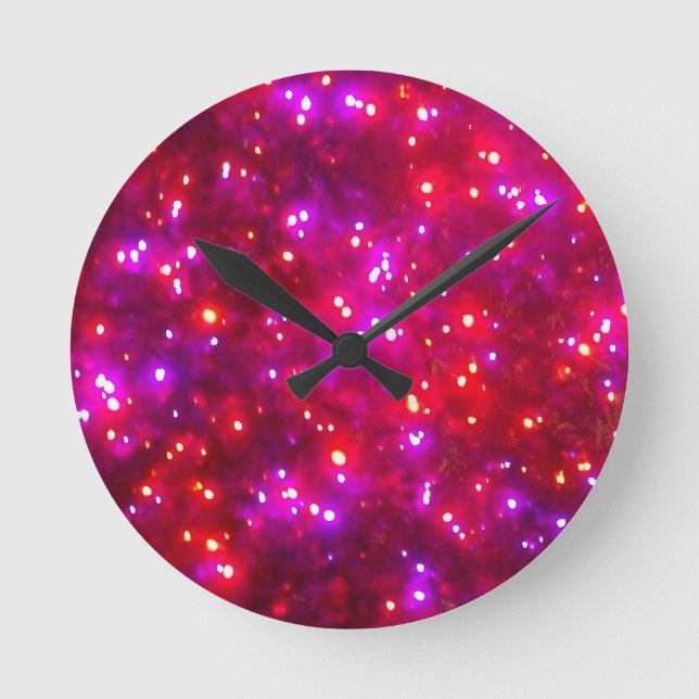 Horloge murale 'Rosy Sparkle' (Recto)