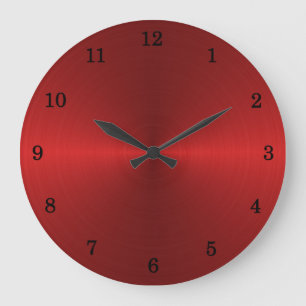 Horloge murale rouge de Stell