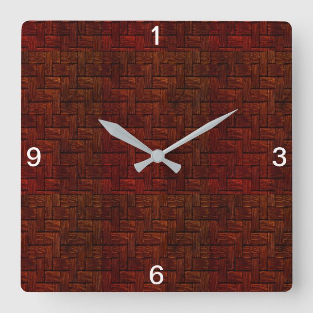 Horloge murale rouge Disturbia (Recto)