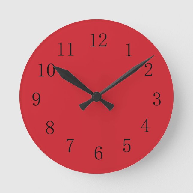 Horloge murale rouge du moteur à incendie (Recto)