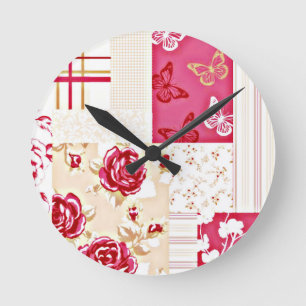 Horloge murale rouge rouge douce de pays