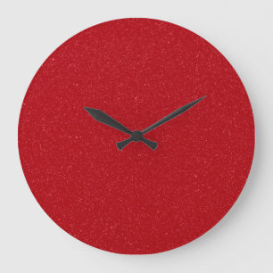 Horloge murale rouge tomate personnalisée