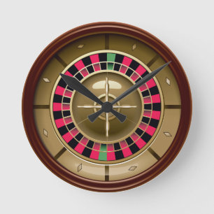 Horloge murale Roulette (sans chiffres)