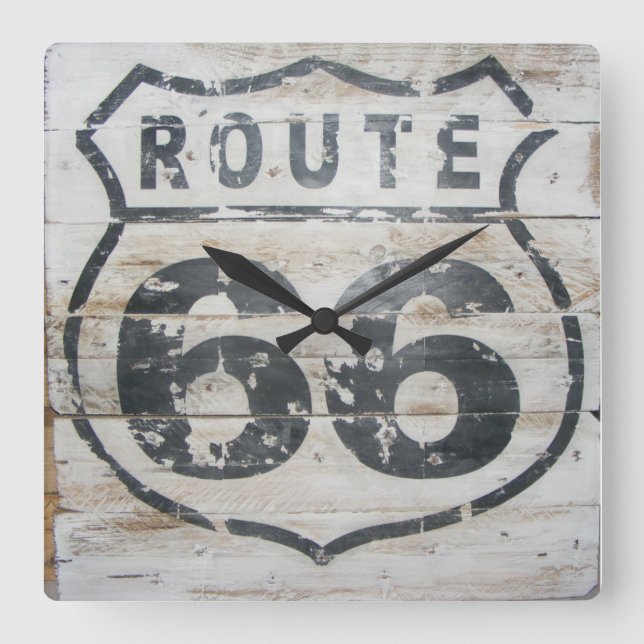 Horloge murale, Route 66 (Recto)
