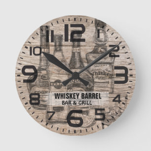 Horloge murale rustique pour barbecue et grill