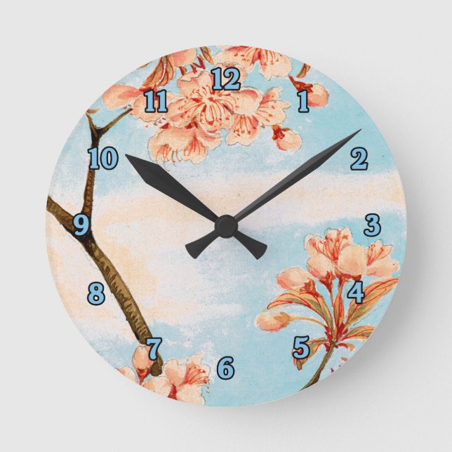 Horloge murale Sakura Cherry Blossoms (Recto)