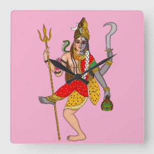 Horloge murale Shiva Kali