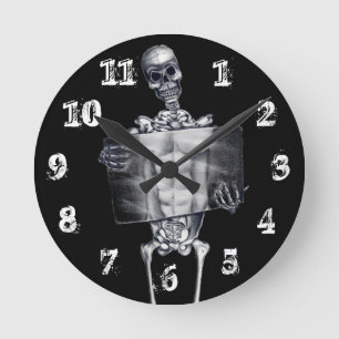 Horloge murale squelettique de radiographie de la