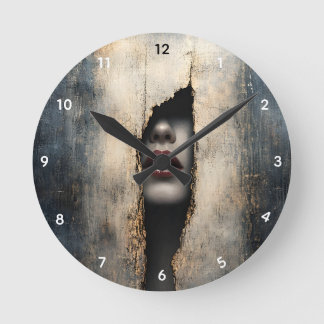 Horloge murale surréaliste à identité cachée