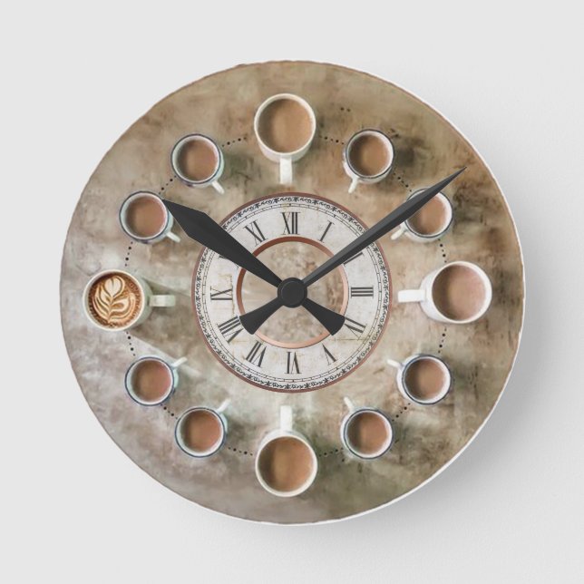 horloge murale tasses à café (Recto)