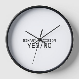 Horloge murale technique minimaliste oui non décis