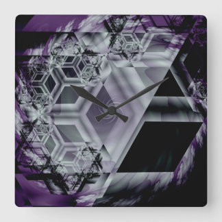 Horloge murale teinte violette
