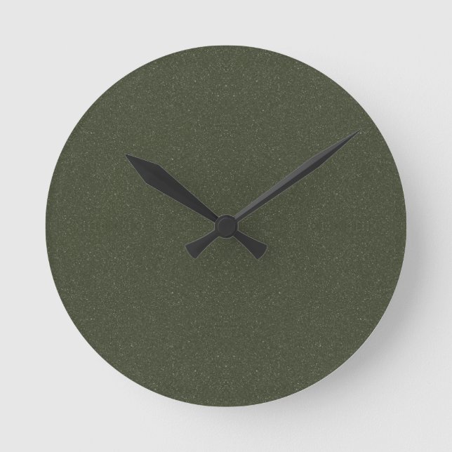 Horloge murale texturée Moss Green (Recto)