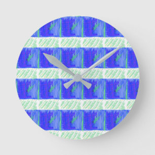 Horloge murale thème nautique bleu